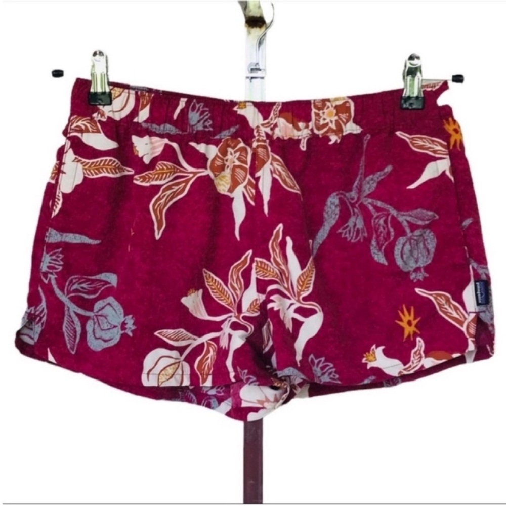 Patagonia Elastic Waisted Floral Print Pull On Short Size M